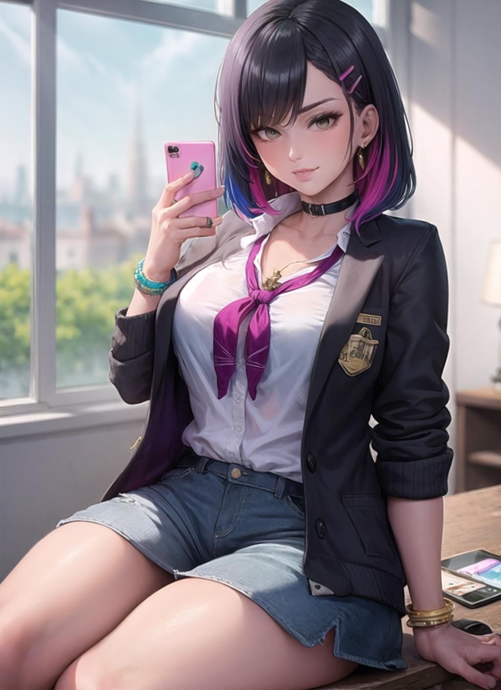 undefined,The shy girl you befriended knocks on and shows you a weird app, believing she's hypnotized you into becoming her boyfriend... Play along?