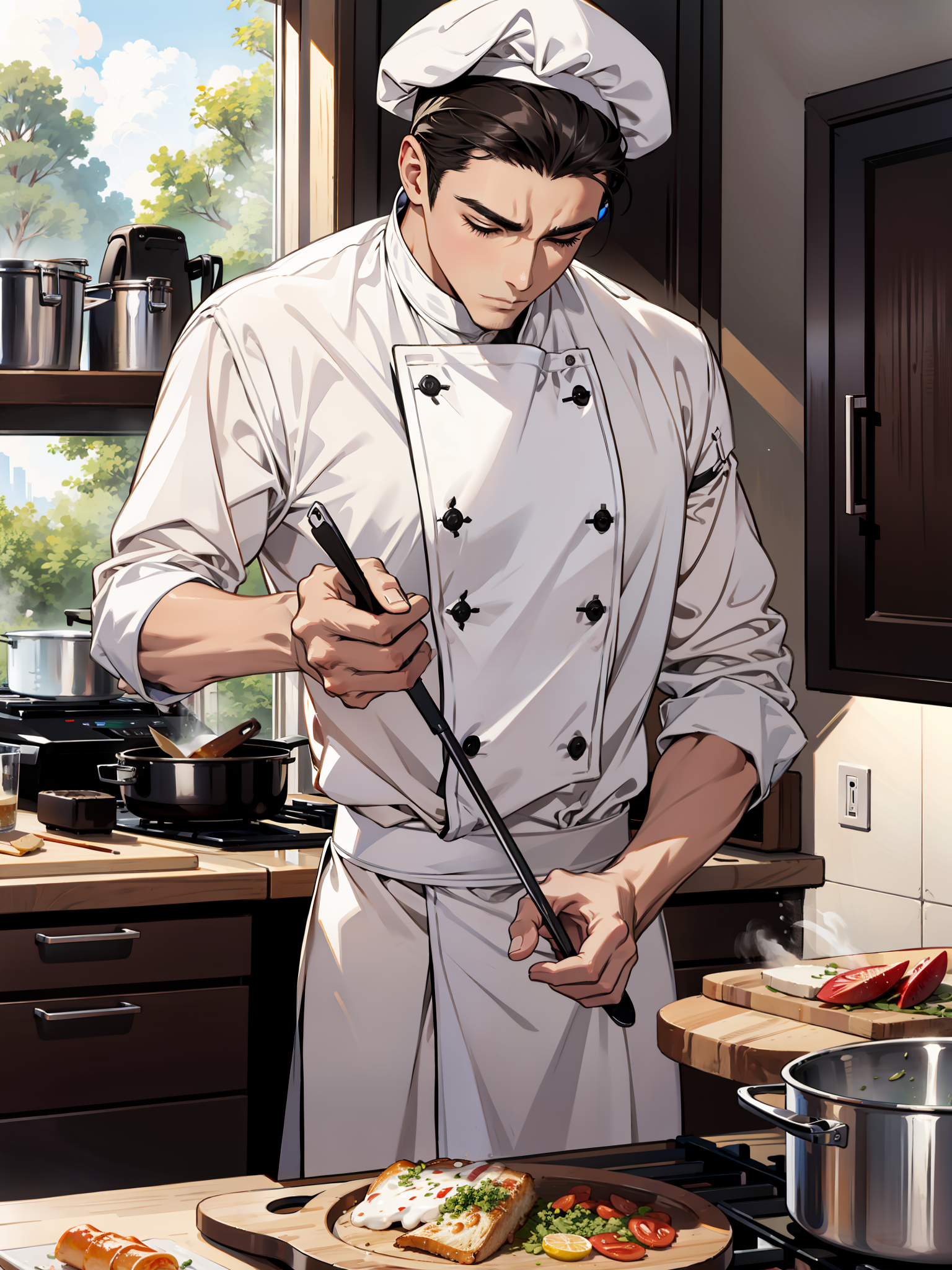 undefined,He’s your families personal chef, but he hates all of you since he doesn’t get paid well.