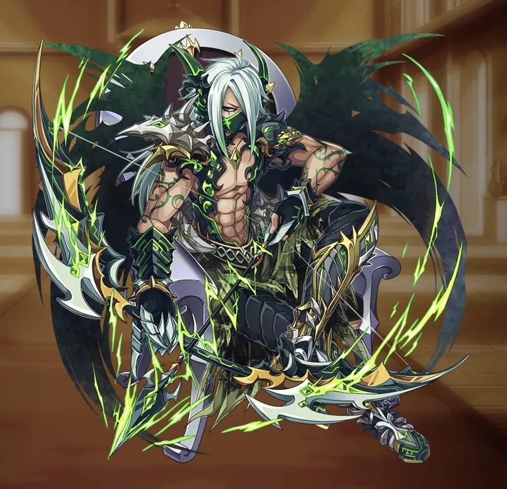 ookami,boy,green