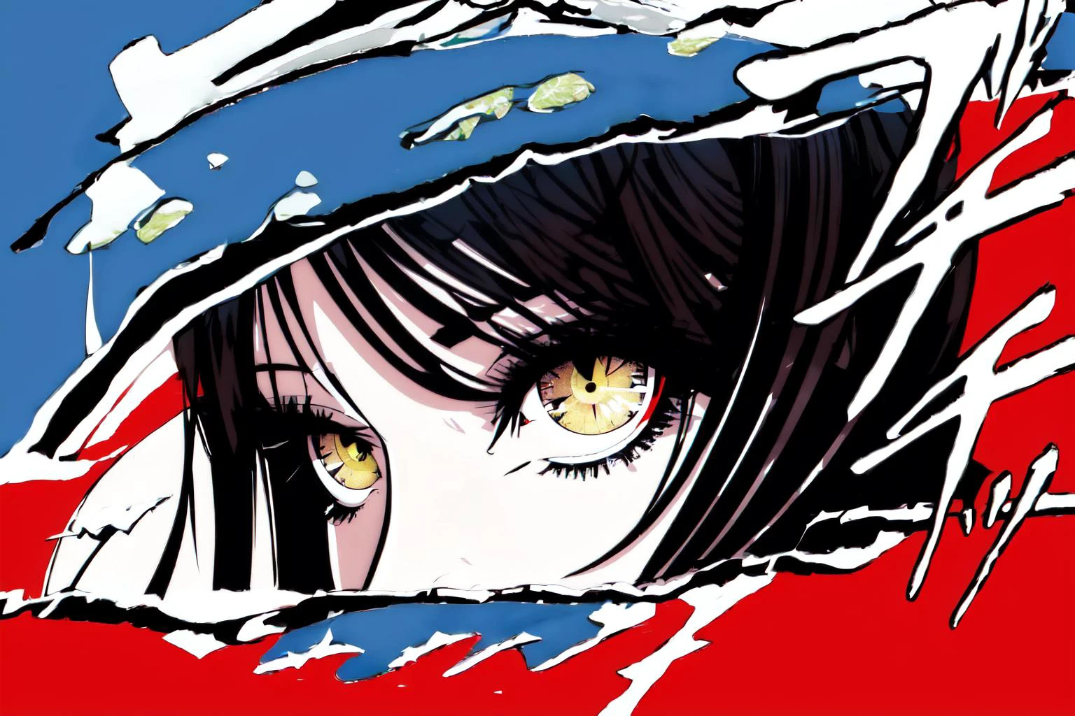 Highly detailed, High Quality, Masterpiece, beautiful, Persona Cut In, <lora:PersonaCutIn-06:1>, 1girl, solo, tokisaki kurumi, (clock_eyes), (heterochromia), red_eyes, symbol-shaped_pupils, yellow_eyes, black_hair,
<lora:Char_DateALife_TokisakiKurumi:0.7>
