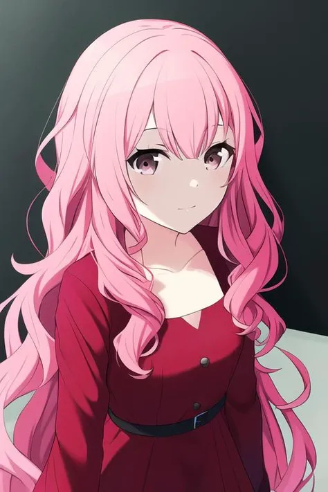 projsekai style, best quality, masterpiece, highres, <lora:simple pjsekai-000009:0.7>
1girl, solo, short dress
((pink hair, wavy hair))
(long hair, bangs:1.5), brown eyes
(red dress, exposed collarbone)
medium breasts, young female, (facing viewer)