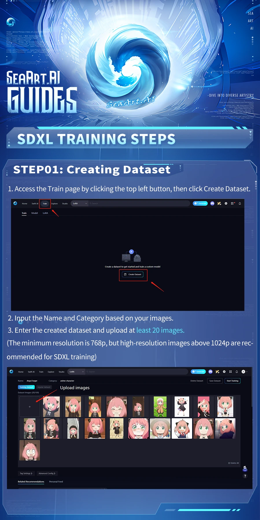 SDXL Training steps