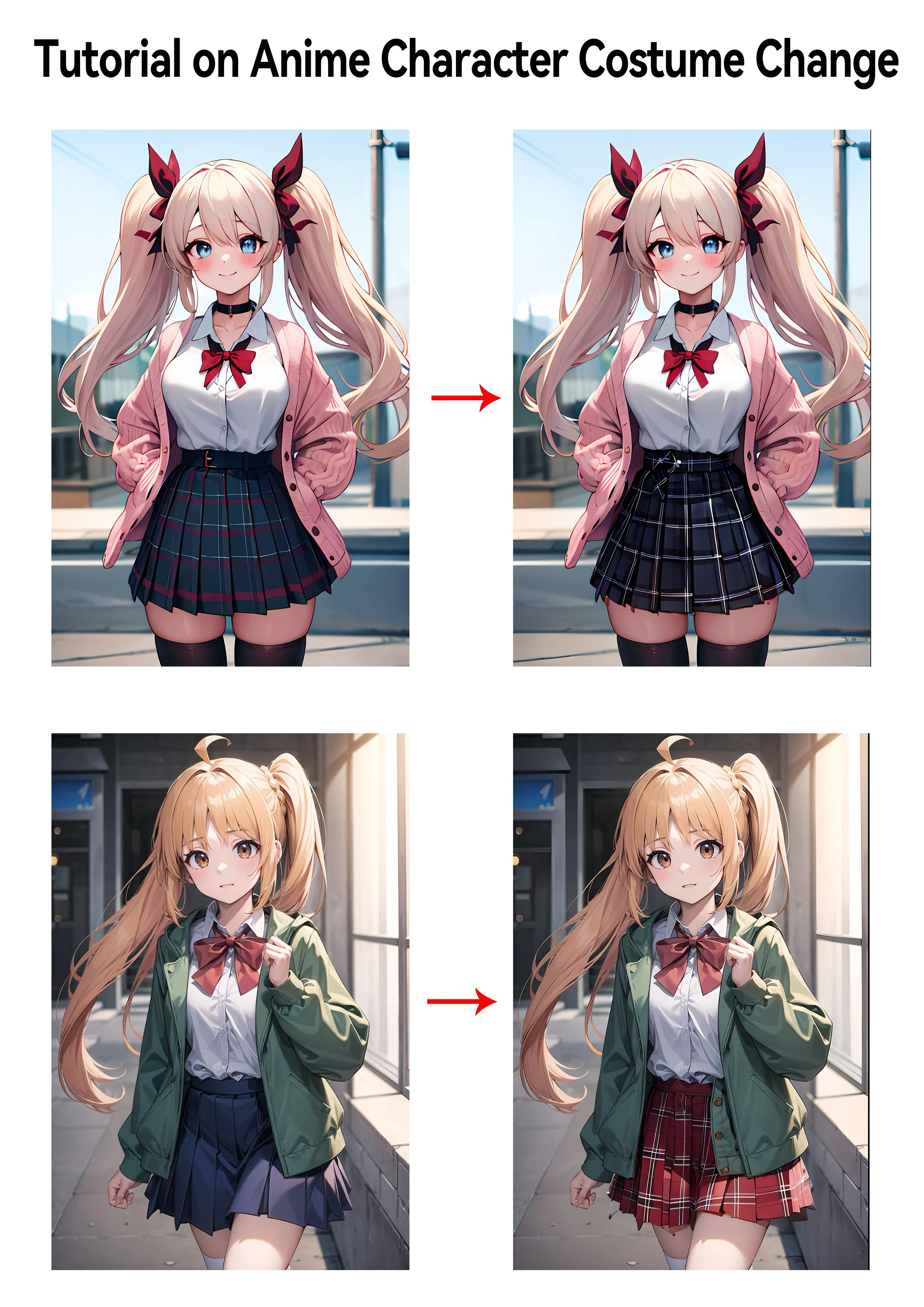 Tutorial on Anime Character Costume Change