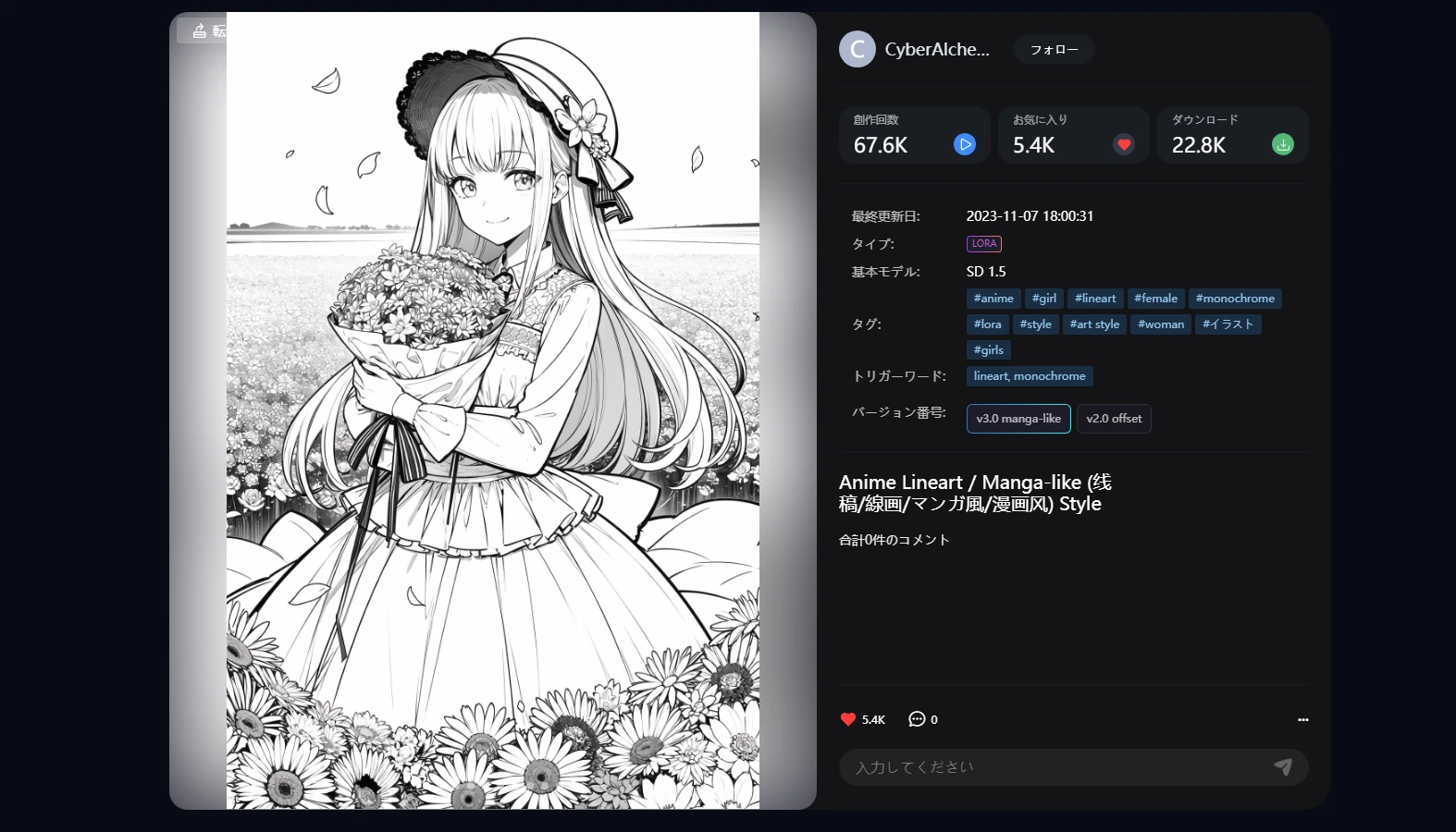 さまざまな画風のLORAをお勧めします
