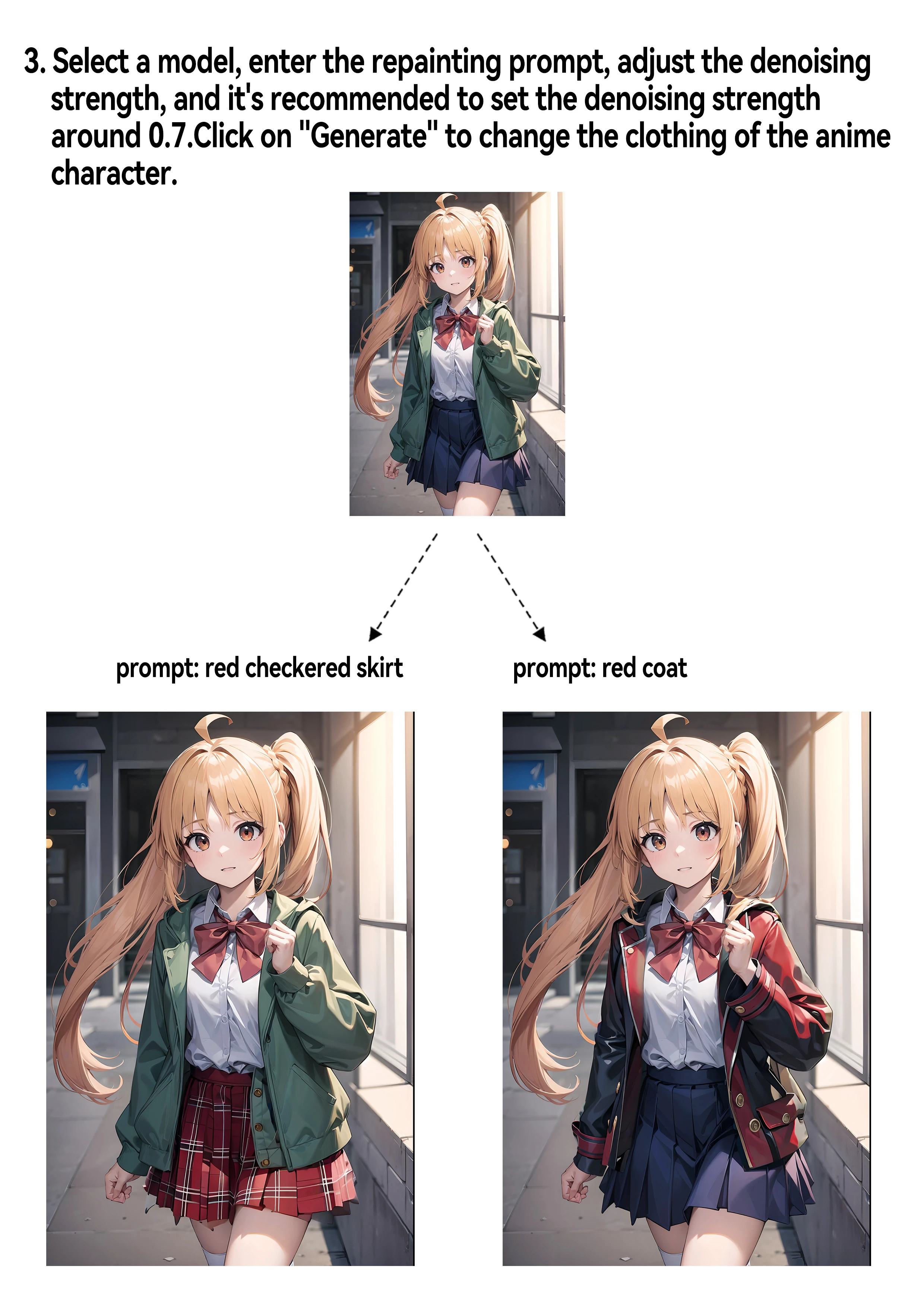Tutorial on Anime Character Costume Change