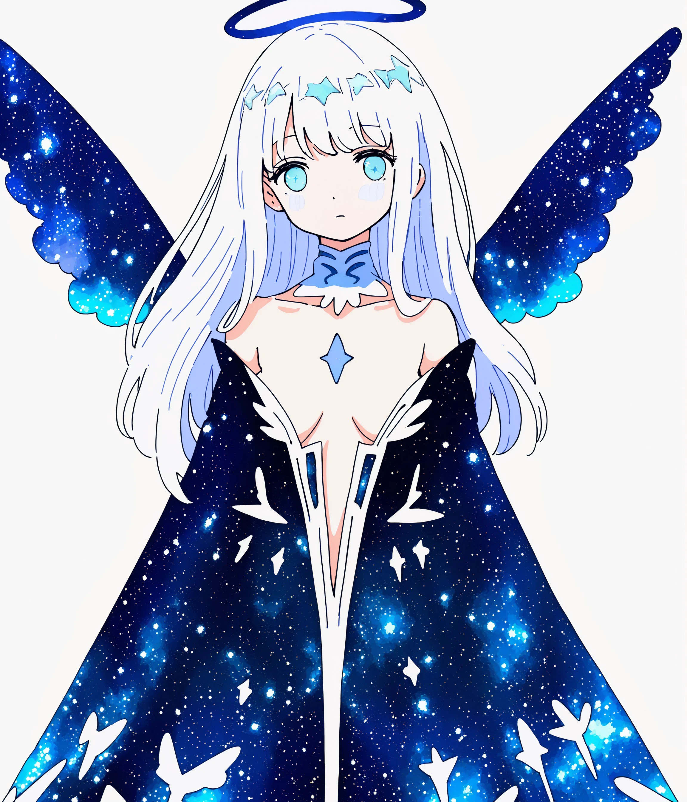 星空的孩子（星空服装与星空翼prompt教程）