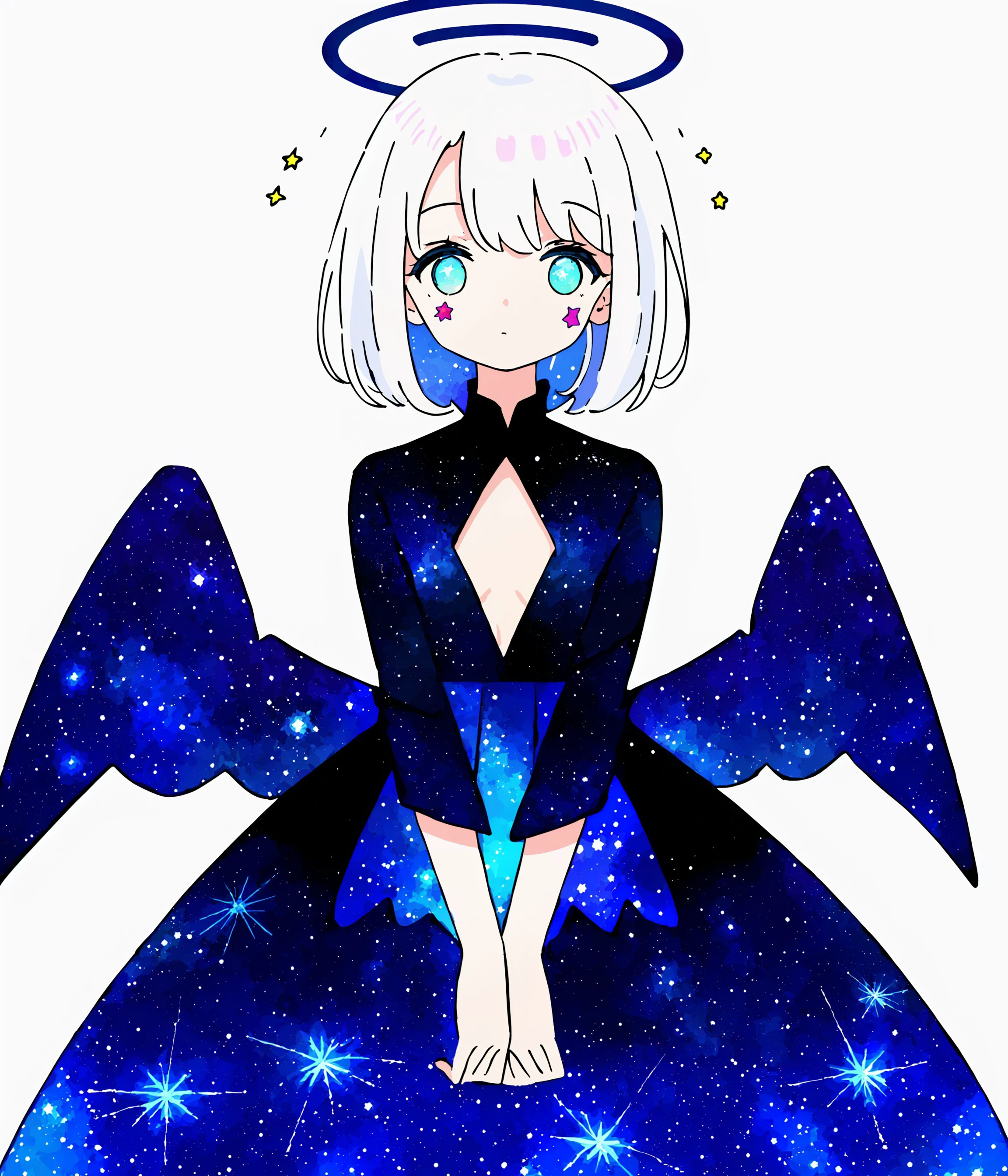 星空的孩子（星空服装与星空翼prompt教程）