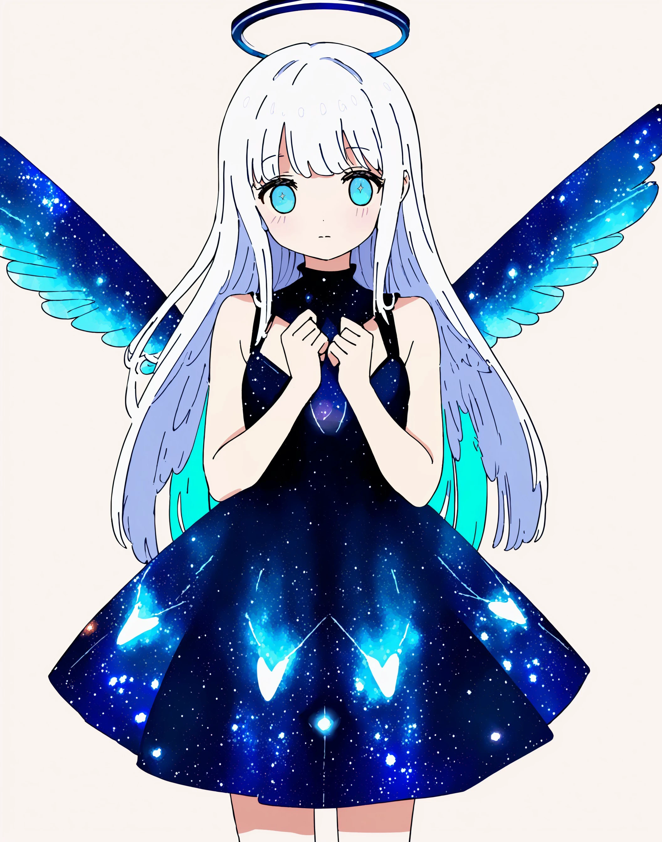 星空的孩子（星空服装与星空翼prompt教程）