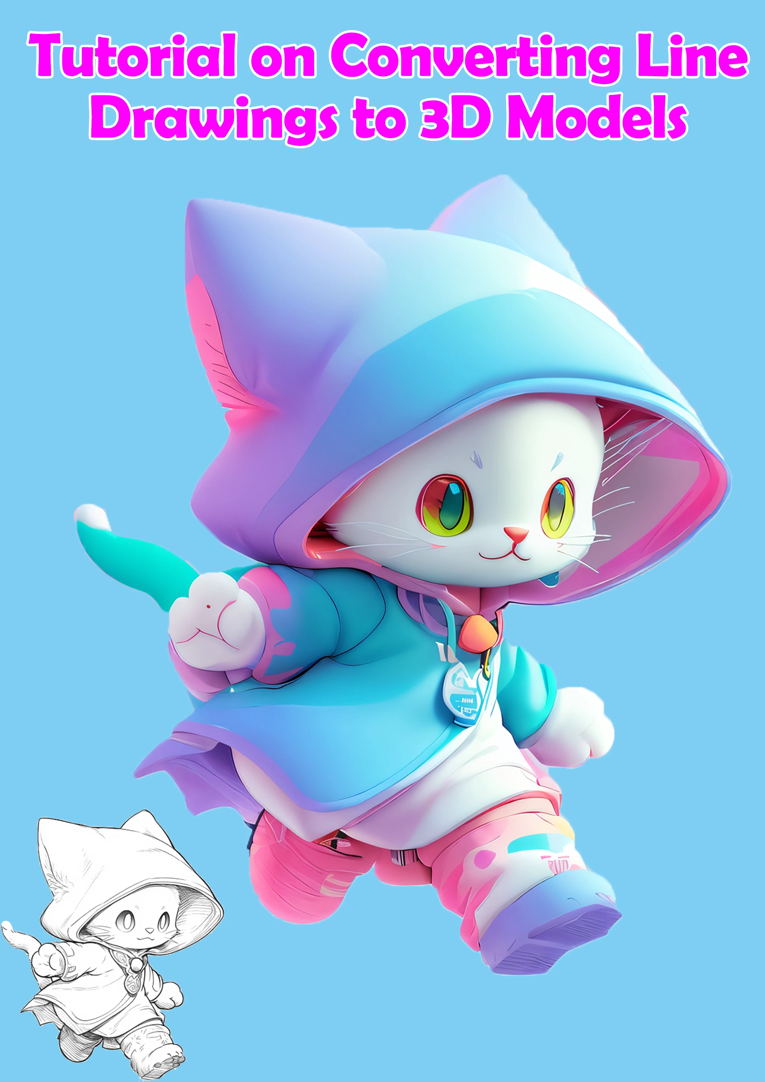 Tutorial on Converting Line Drawings to 3D Models