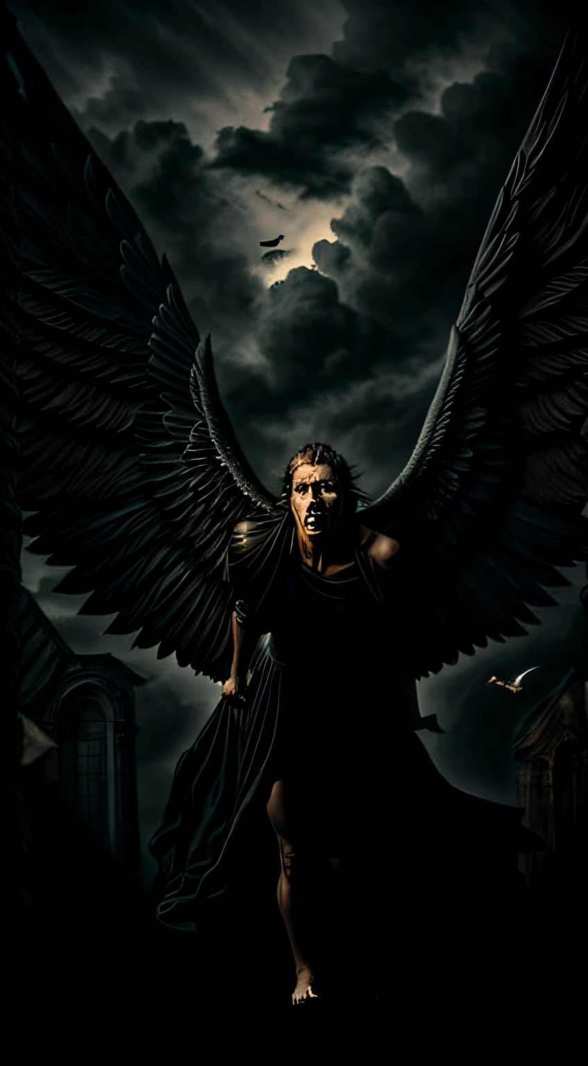 An angel of dark