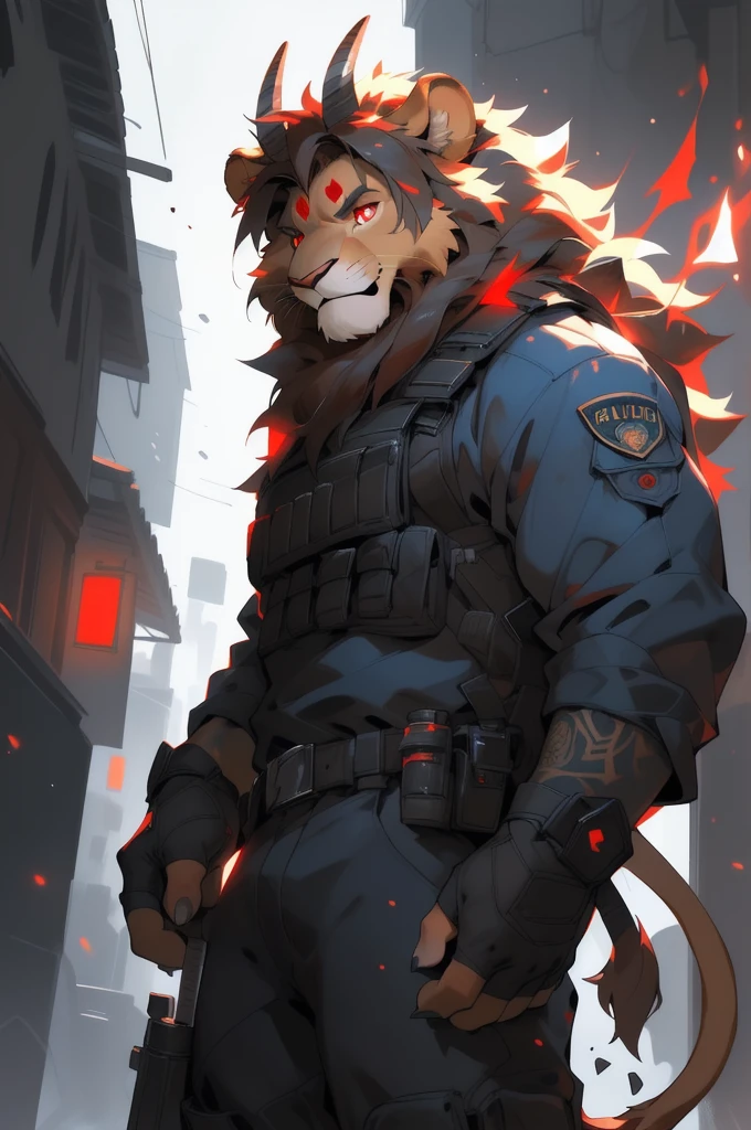 Demonic Lion Cop