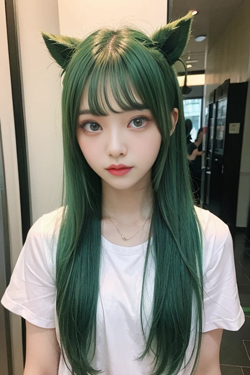 虹色の髪で生成