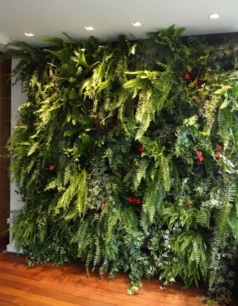 Creation of a three-dimensional green transitional space.