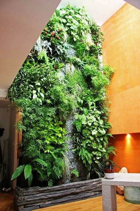 Creation of a three-dimensional green transitional space.