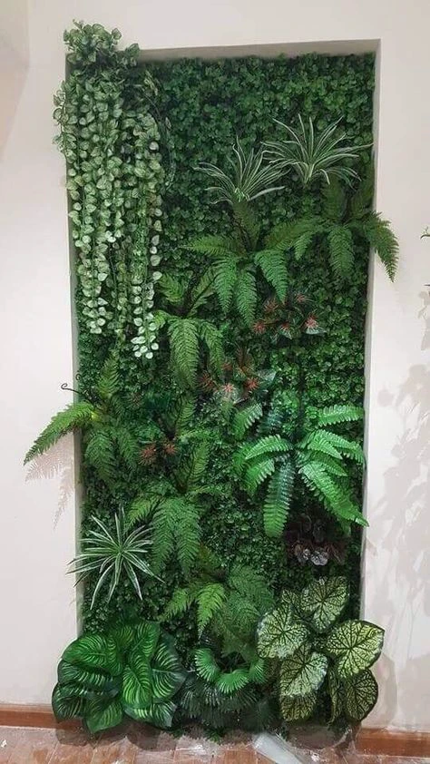 Creation of a three-dimensional green transitional space.