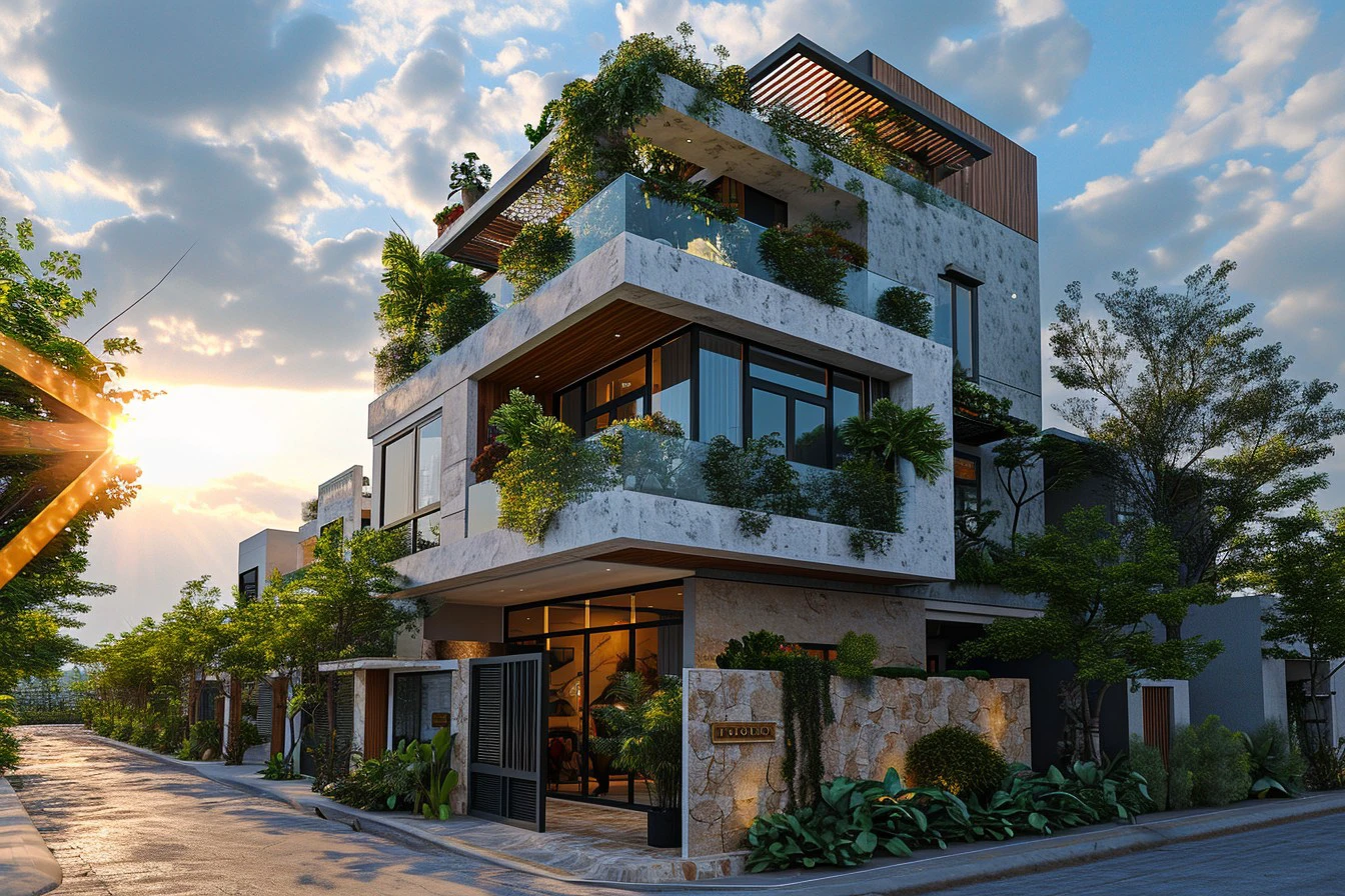 Nhà phố hiện đại