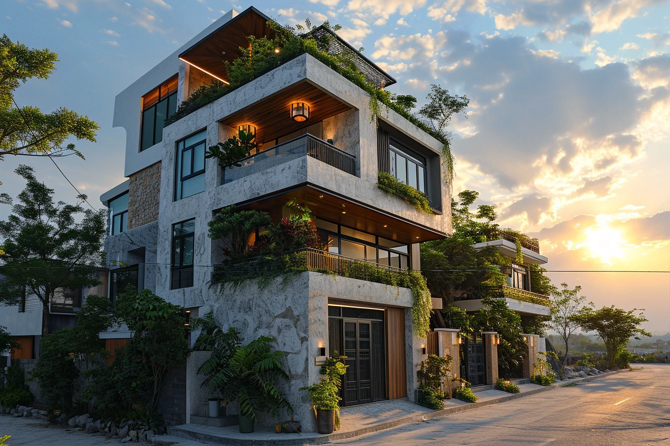 Nhà phố hiện đại
