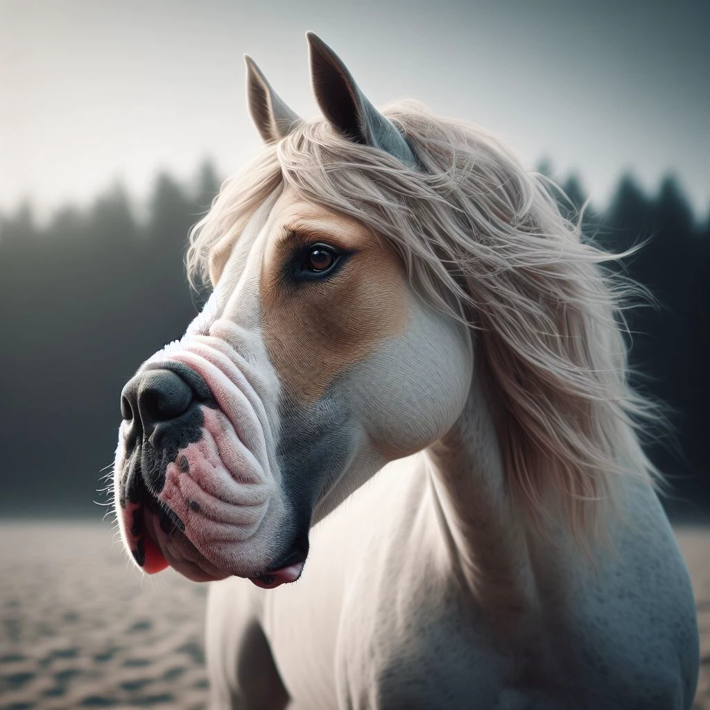 hybrid funny doggy horse