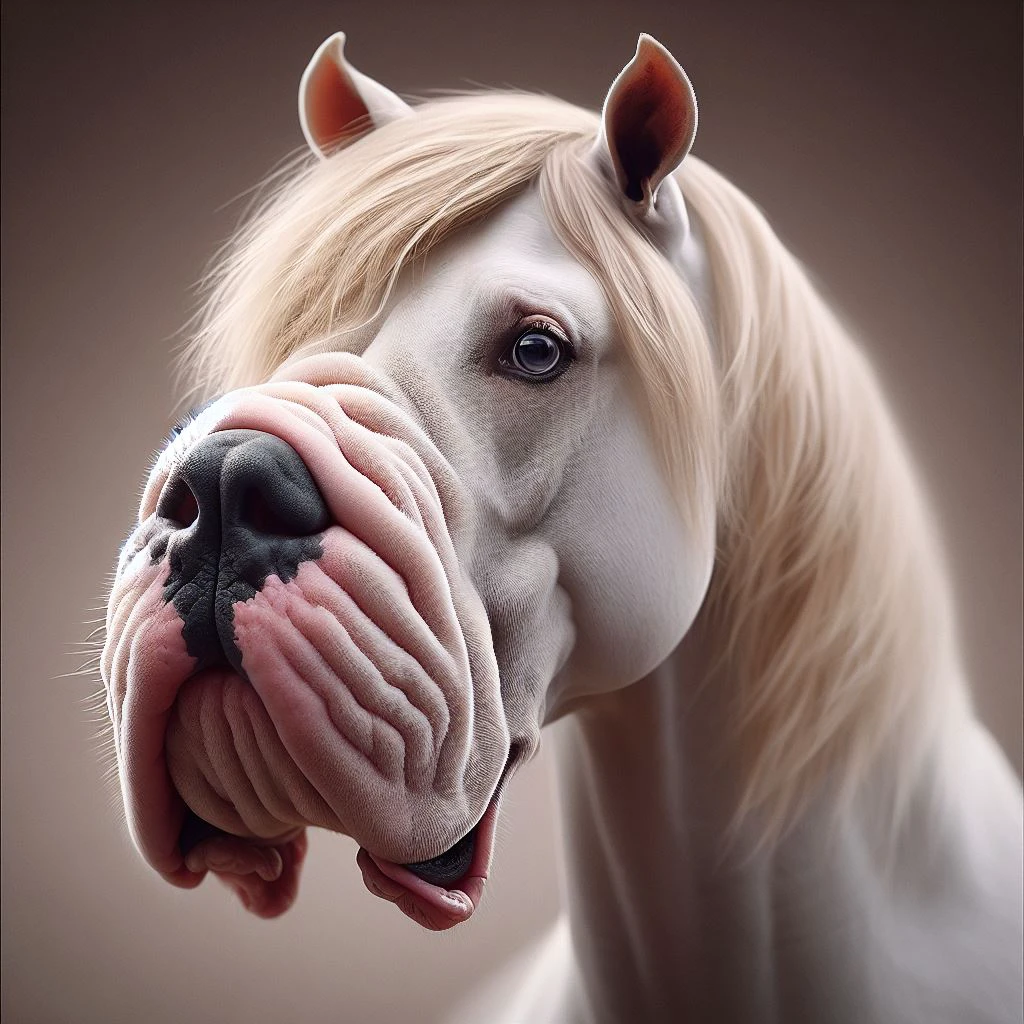 hybrid funny doggy horse