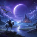 Knight's adventure to the castle in the nether realm