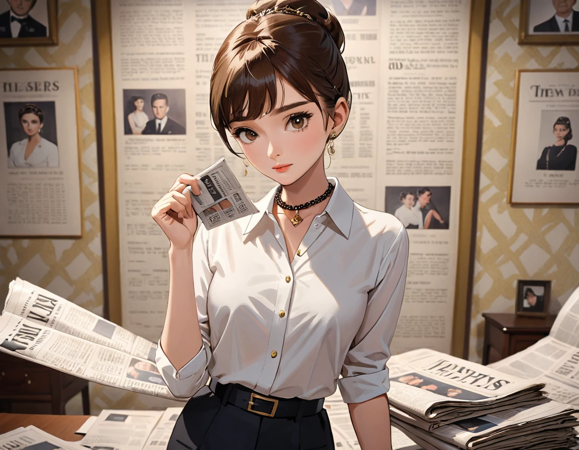Audrey Hepburn知性美的海报墙-奥黛丽赫本