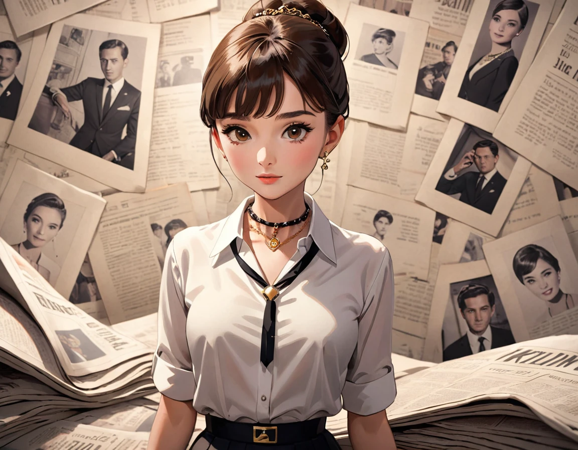 Audrey Hepburn知性美的海报墙-奥黛丽赫本