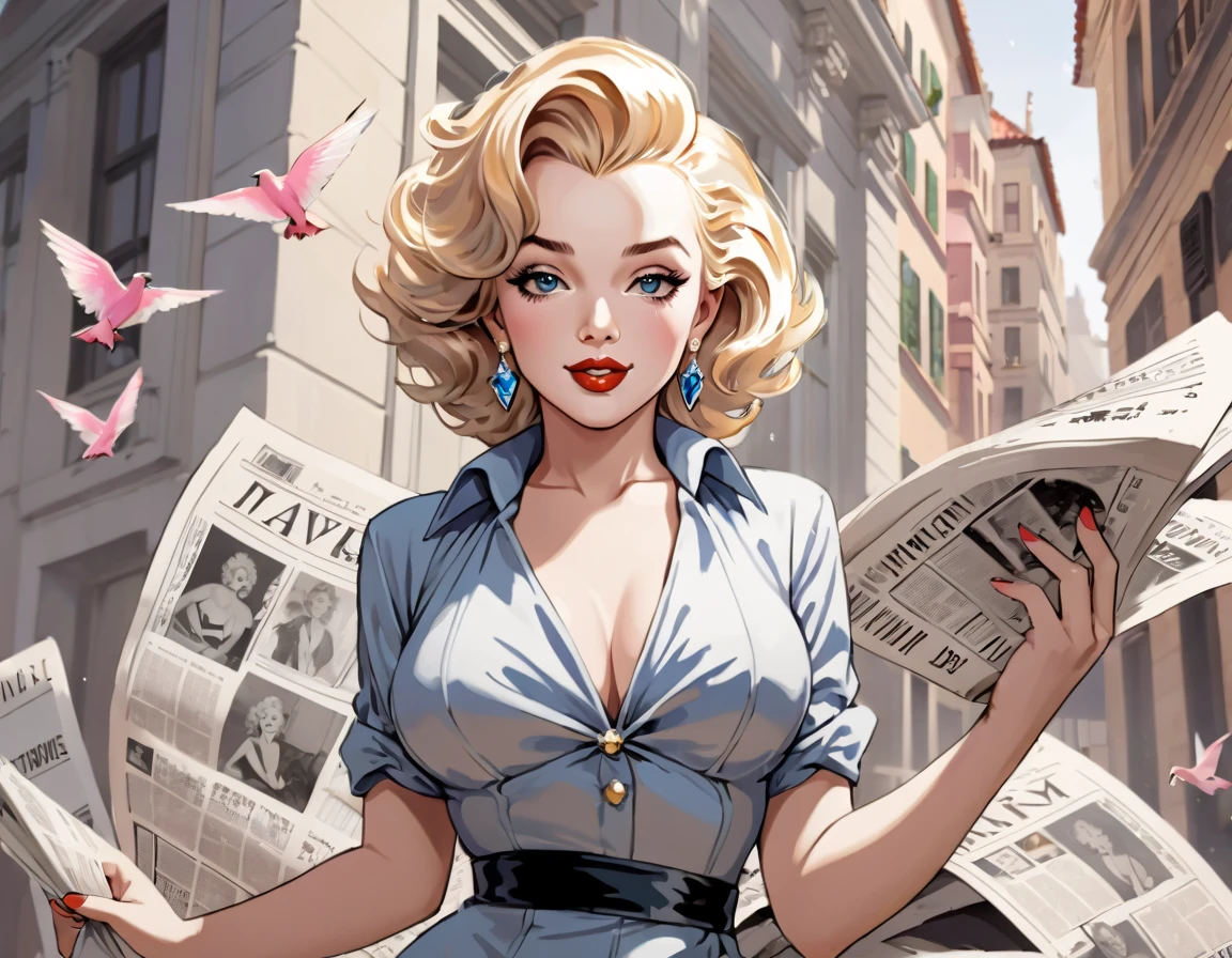 Marilyn Monroe知性美的海报墙-梦露