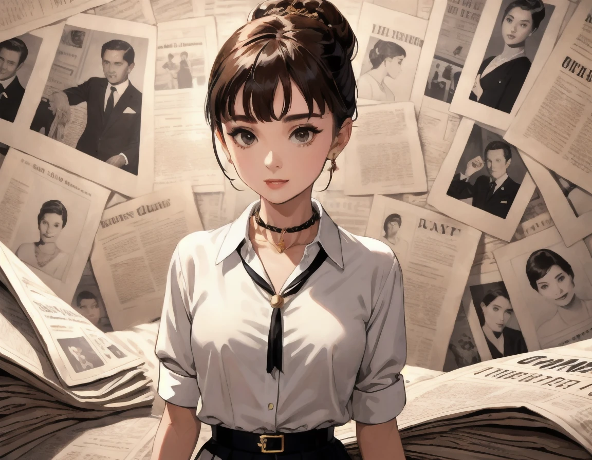 Audrey Hepburn知性美的海报墙-奥黛丽赫本