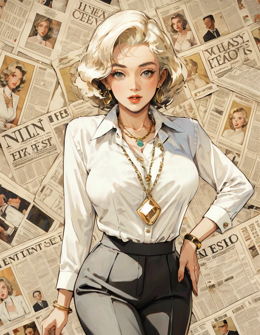 Marilyn Monroe知性美的海报墙-梦露