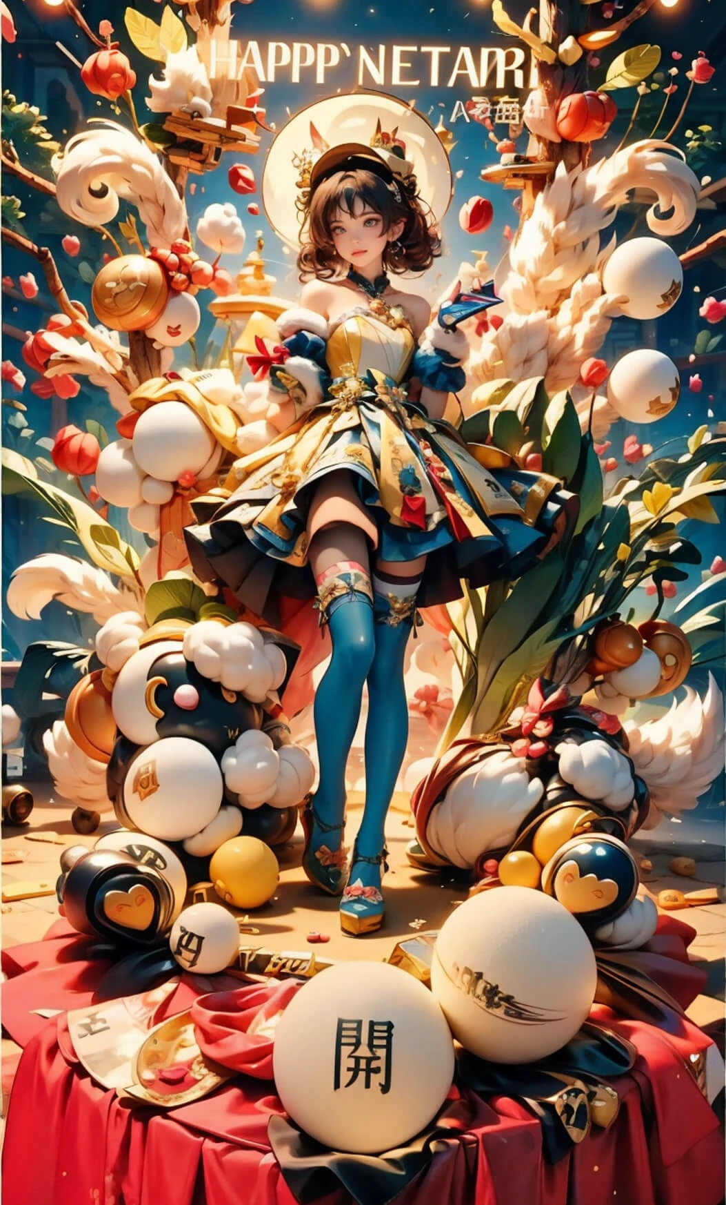 可爱美女微信封面