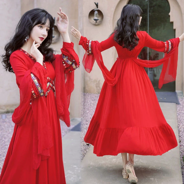 change into a nice dress
