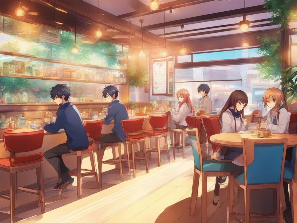カフェ アニメ風