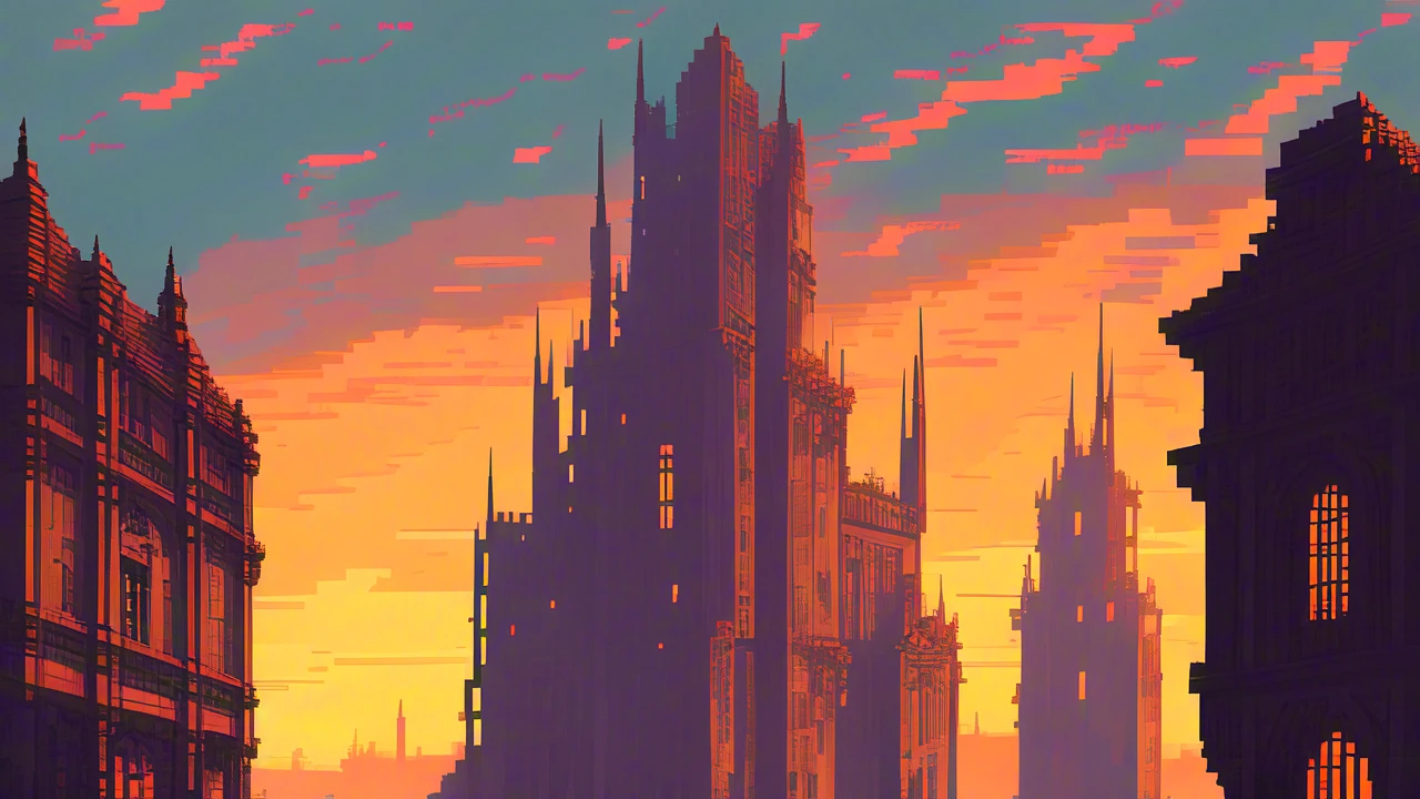 Ancient City at Sunset/日落下的古城/夕日の古都