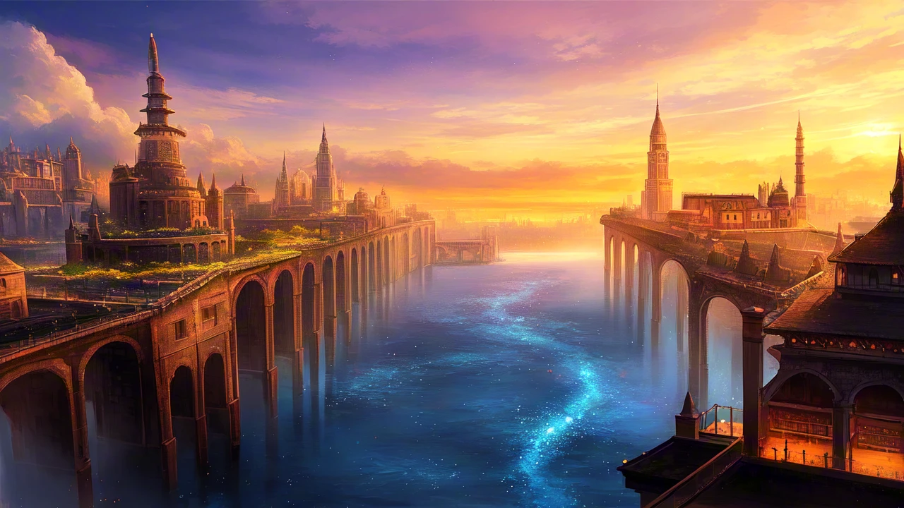 Ancient City at Sunset/日落下的古城/夕日の古都