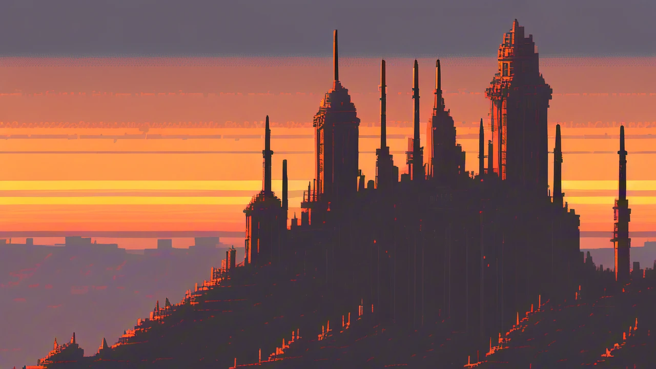 Ancient City at Sunset/日落下的古城/夕日の古都