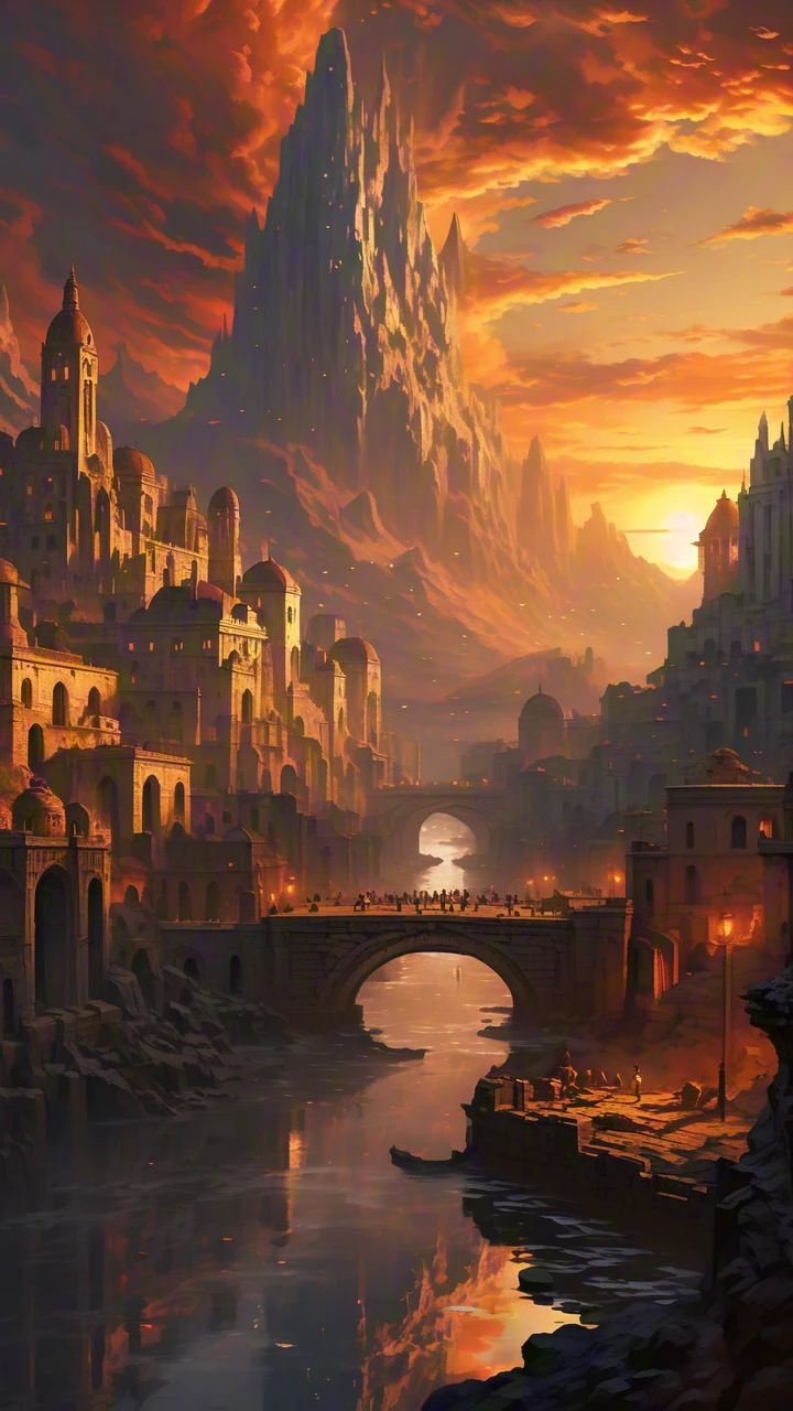 Ancient City at Sunset/日落下的古城/夕日の古都