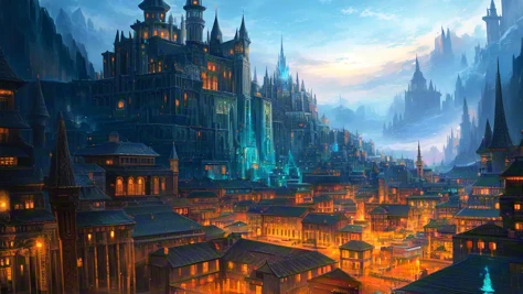 Ancient City at Sunset/日落下的古城/夕日の古都