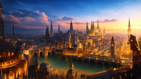 Ancient City at Sunset/日落下的古城/夕日の古都