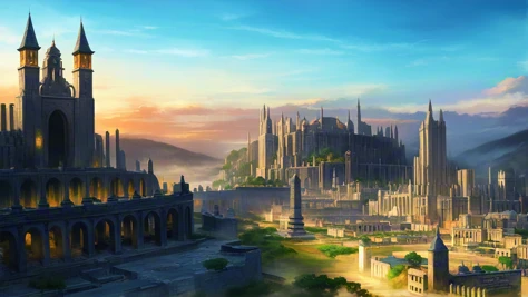 Ancient City at Sunset/日落下的古城/夕日の古都
