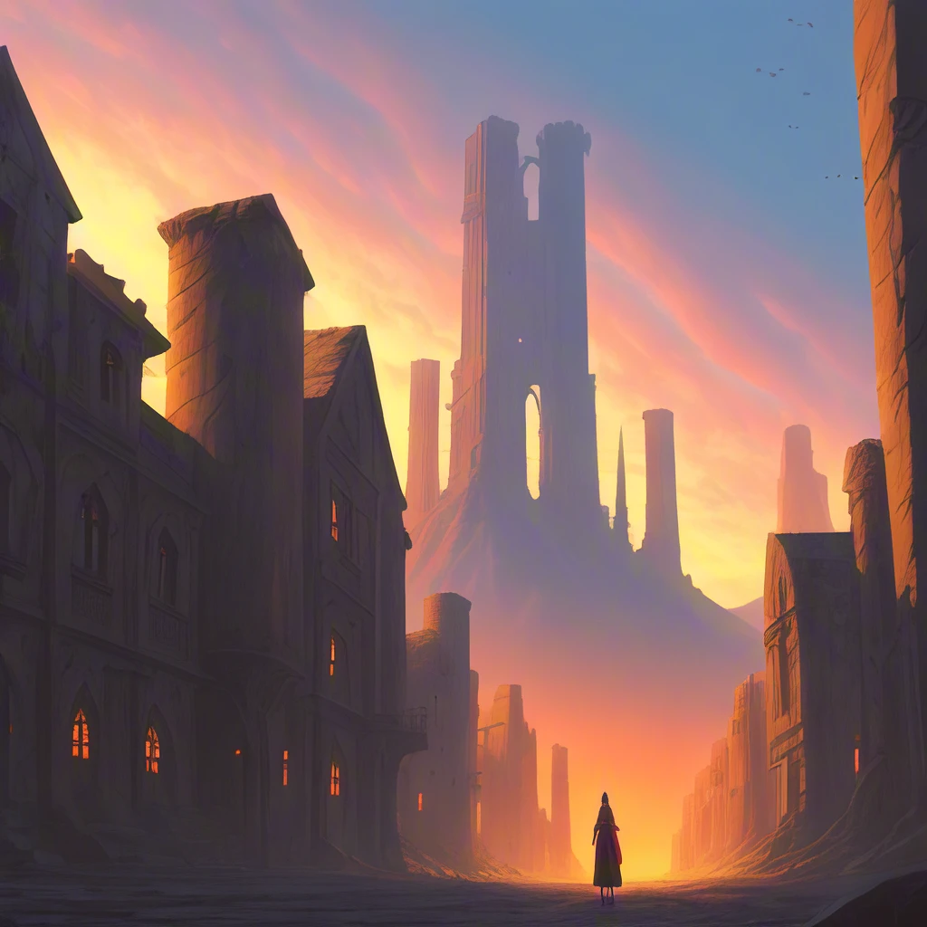 Ancient City at Sunset/日落下的古城/夕日の古都