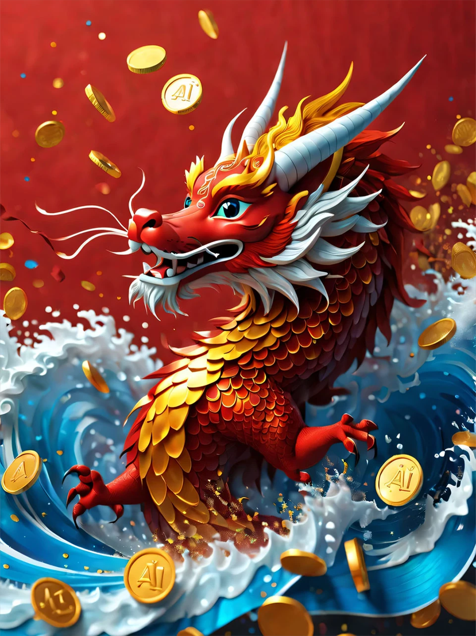 “龙行大运”微信红包--封面（一）