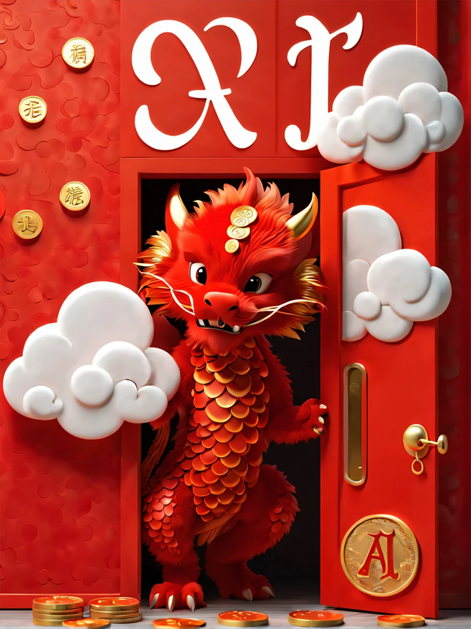 “龙行大运”微信红包--封面（二）