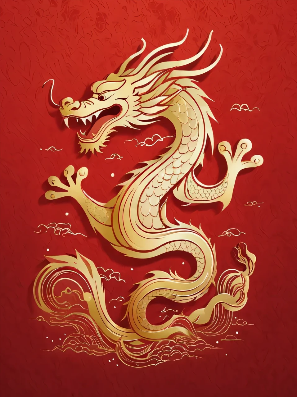 “龙行大运”微信红包--封面（一）