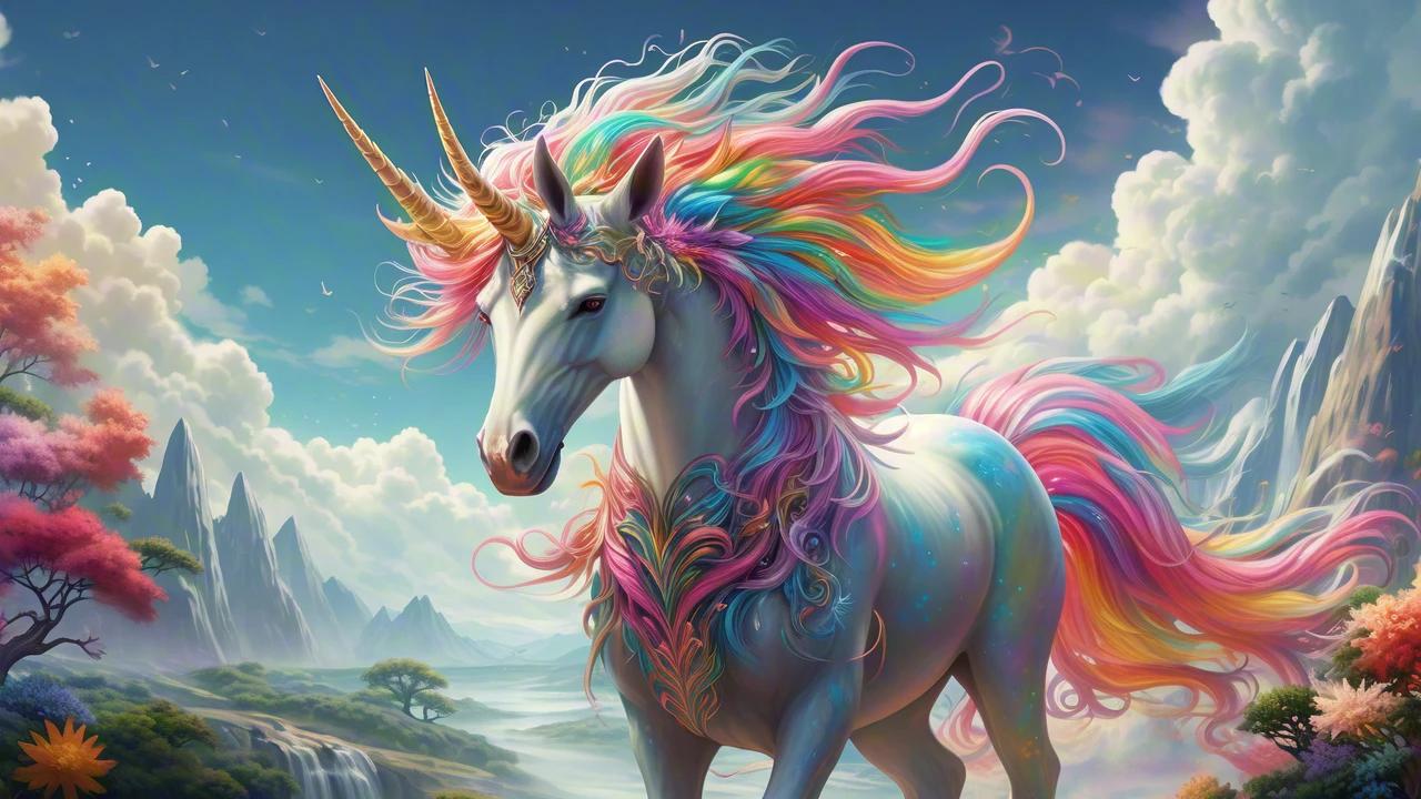 Fantasy Unicorn/幻想中的独角兽/幻想のユニコーン