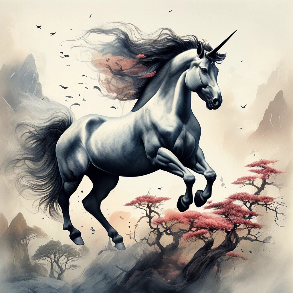 Fantasy Unicorn/幻想中的独角兽/幻想のユニコーン