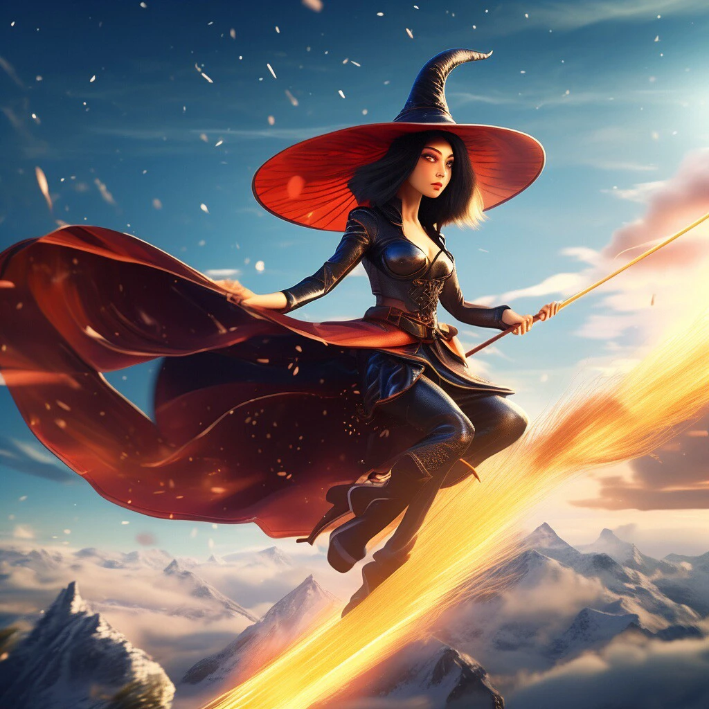 Flying Broomstick Race/飞行扫帚比赛/飛行ほうきの競争