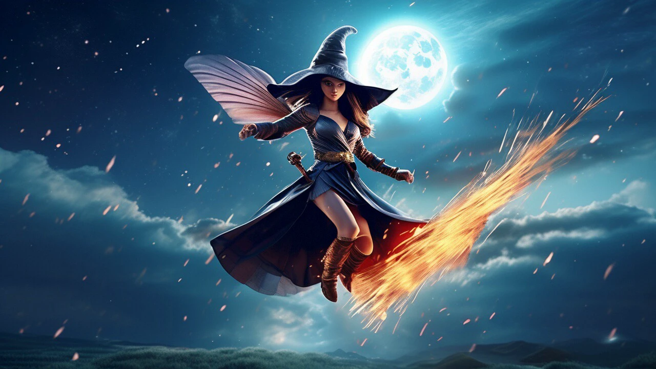 Flying Broomstick Race/飞行扫帚比赛/飛行ほうきの競争