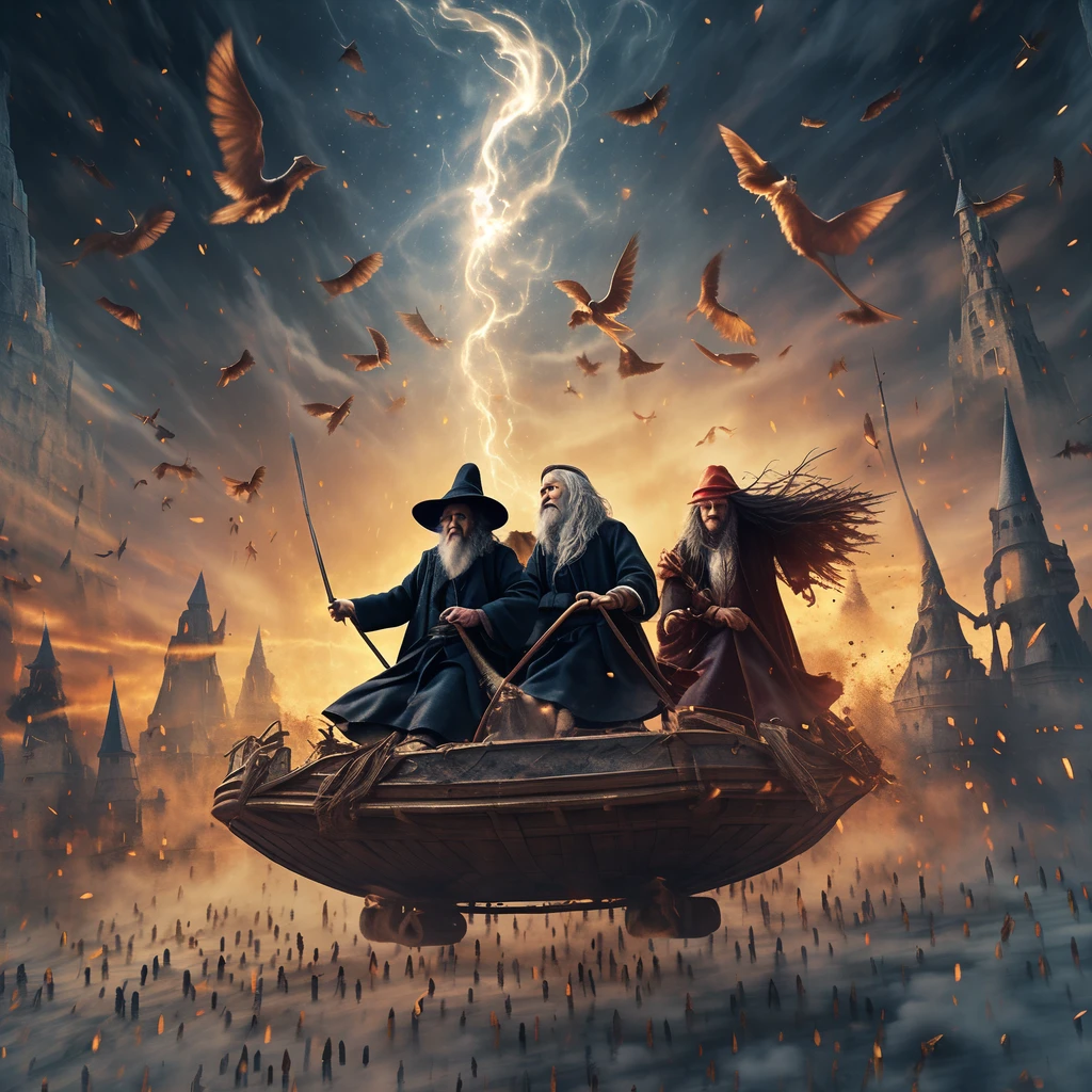 Flying Broomstick Race/飞行扫帚比赛/飛行ほうきの競争