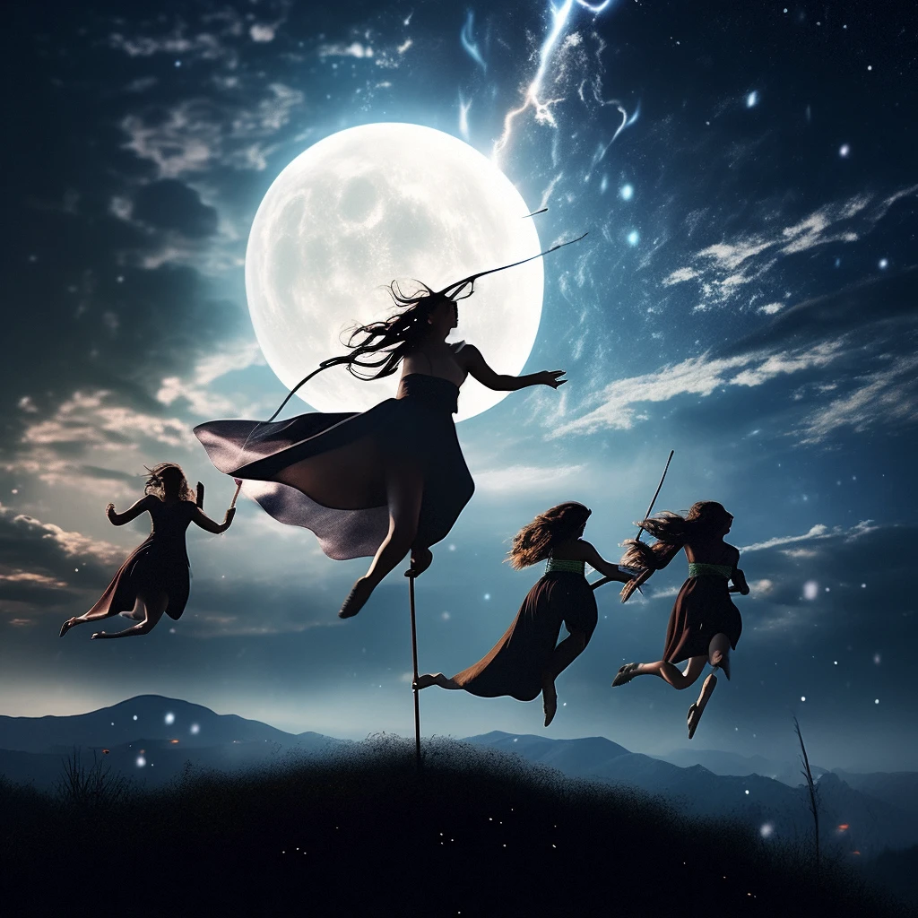 Flying Broomstick Race/飞行扫帚比赛/飛行ほうきの競争