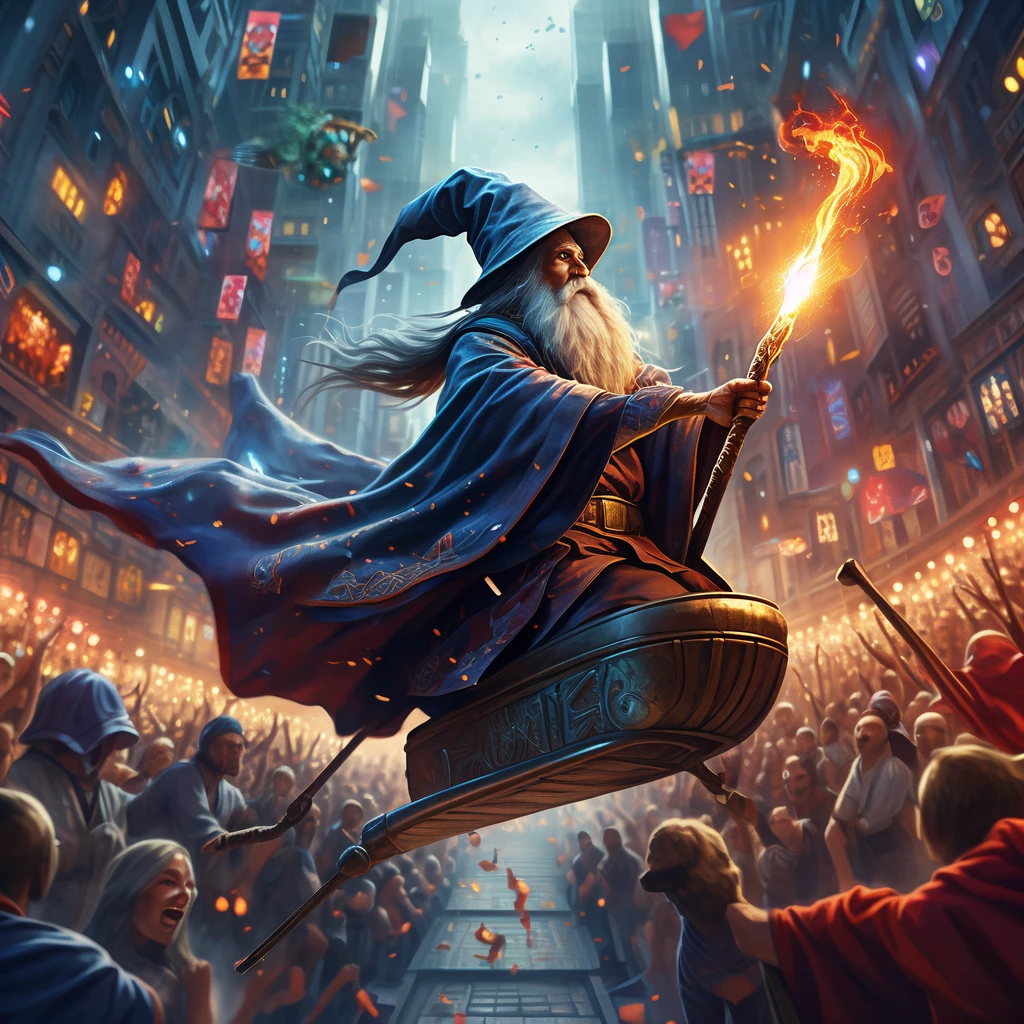 Flying Broomstick Race/飞行扫帚比赛/飛行ほうきの競争